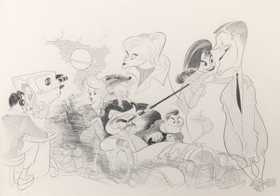 Lot 63 - Al Hirschfeld presents Mary Tyler Moore and Dick Van Dyke in the CBS Wednesday Night Lineup