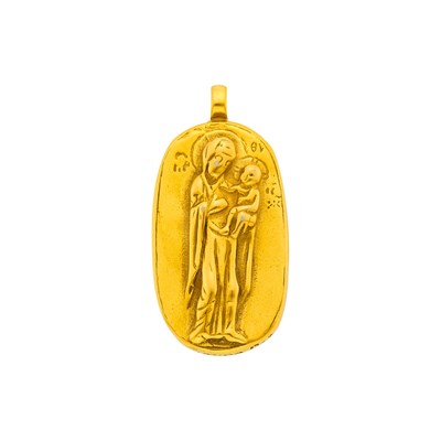 Lot 4 - The Metropolitan Museum of Art Gilt-Metal Pendant