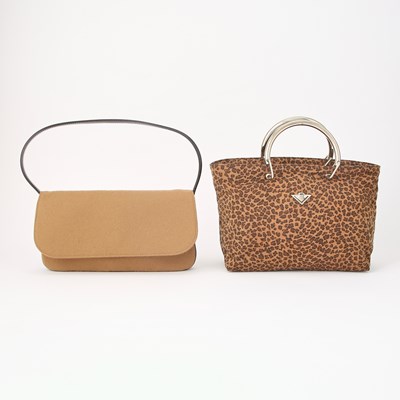 Lot 44 - Dolce & Gabbana Suede Bag and Bottega Veneta Leopard Print Bag