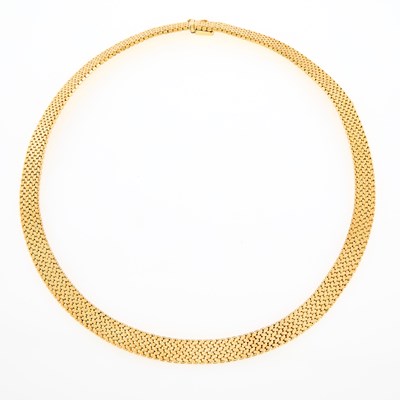Lot 23 - Gold Mesh Necklace
