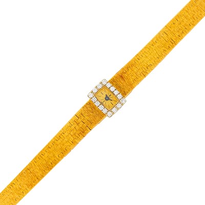 Lot 1101 - Piaget Gold and Diamond Wristwatch, Ref. 1304A6