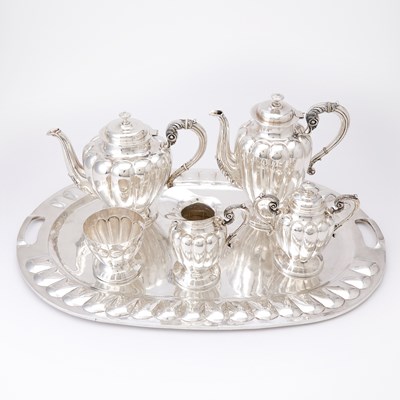 Lot 669 - Mexican Sterling Silver Tea and Coffee Service