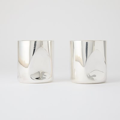 Lot 567 - Two Elsa Peretti for Tiffany & Co. Italian Sterling Silver Tumblers