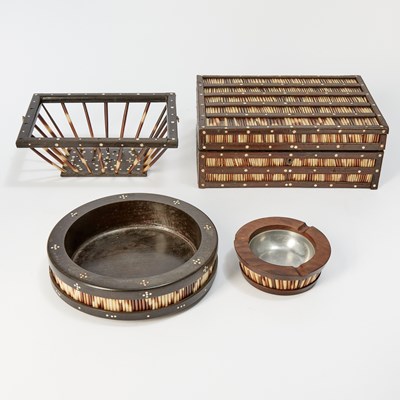 Lot 594 - Four Quill Table Articles