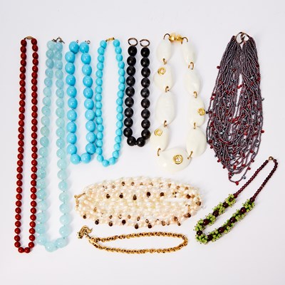Lot 187 - Group of Bead Costume Necklaces