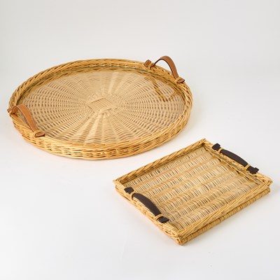 Lot 548 - Two Hermès Wicker Trays