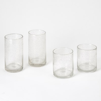 Lot 622 - Set of Nineteen Molded Glass Drinking Glasses