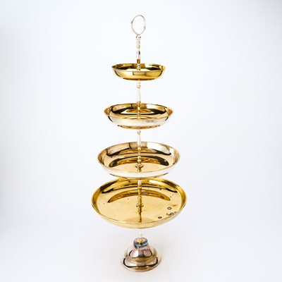 Lot 591 - Group of Silver Plated and Metal Dessert Wares and Barware