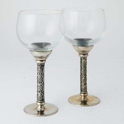 Lot 591 - Group of Silver Plated and Metal Dessert Wares and Barware