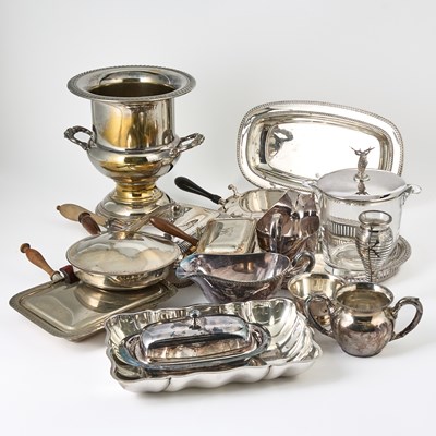 Lot 559 - Group of Silver Plated Table Articles