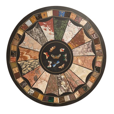 Lot 264 - Italian Grand Tour Pietre Dure Inlaid Marble Table
