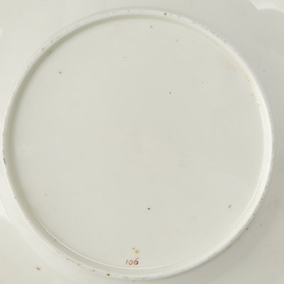 Lot 42 - English Gilt and Transfer Decorated Cobalt Ground Porcelain Partial Dessert Service