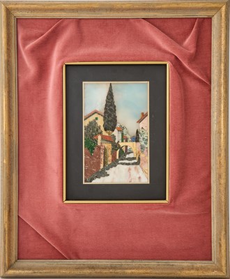 Lot 265 - Florentine Grand Tour Pietra Dura Framed Plaque