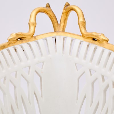 Lot 52 - Paris Porcelain Two-Handled Basket Centerpiece