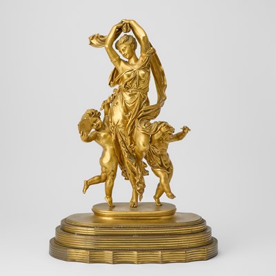 Lot 256 - French Bronze Model Entitled Festival Bound / Allegorie de la danse