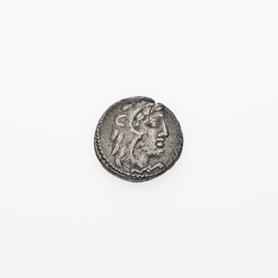 Lot 19 - M. Volteius M.F. c. 78 B.C.E. AR Denarius (3.69g, 17mm).