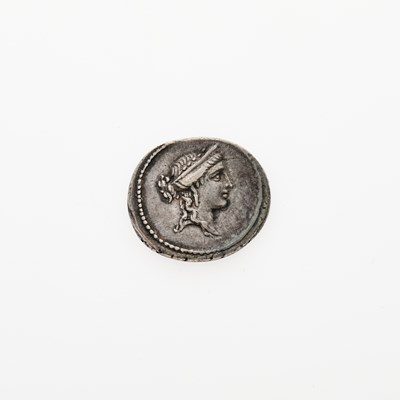 Lot 32 - M. Aemilius Lepidus. c. 61 B.C.E. AR Denarius (3.80, 19mm).