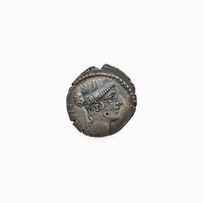 Lot 45 - Albinus Bruti f. c. 48 B.C.E. AR Denarius (3.90g, 20mm).
