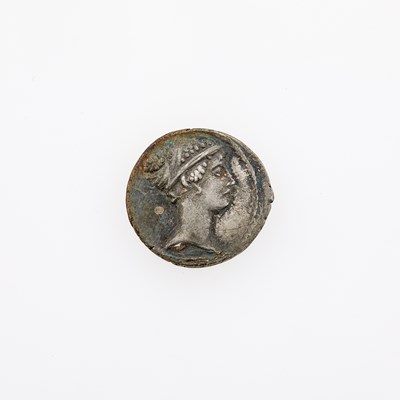 Lot 53 - T. Carisius. c. 46 B.C.E. AR Denarius (3.88g, 18mm).