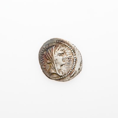 Lot 63 - C. Cassius Longinus and P. Cornelius Lentulus. c. 43-42 B.C.E. AR Denarius (3.84g, 21mm).