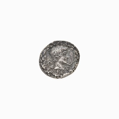 Lot 90 - Augustus. c. 17 B.C.E. AR Denarius (3.79g, 19mm).