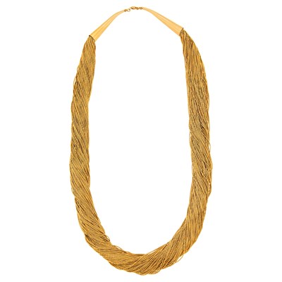 Lot 1078 - Gold Multistrand Necklace