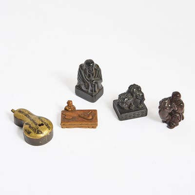 Lot 186 - A Group of Five Japanese Scholarly Accessories