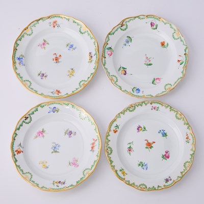 Lot 46 - Assembled Meissen Porcelain Partial Dinner Service