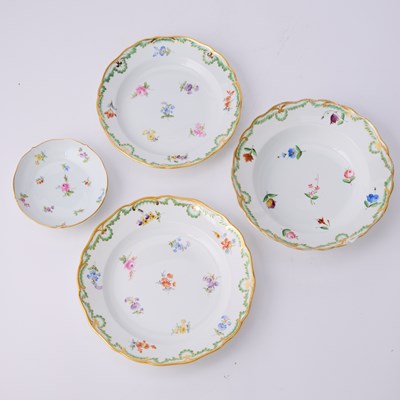 Lot 46 - Assembled Meissen Porcelain Partial Dinner Service