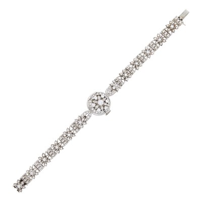 Lot 2222 - Rolex White Gold and Diamond Bracelet-Watch