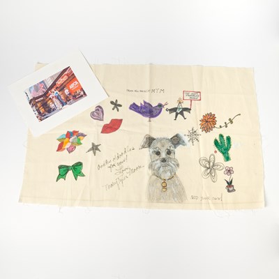 Lot 82 - A hand-made drawing by Mary Tyler Moore
