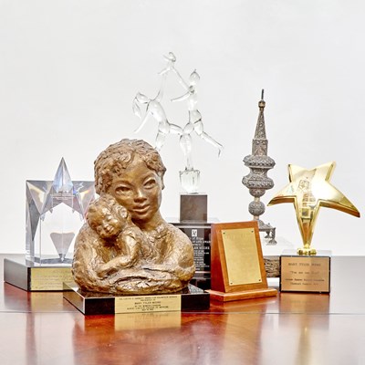 Lot 74 - Six awards presented to Mary Tyler Moore