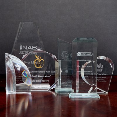 Lot 94 - Seven awards presented to Mary Tyler Moore
