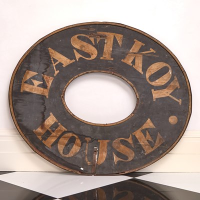 Lot 316 - East Koy House Painted Wood Sign