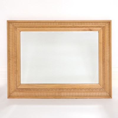 Lot 328 - Carved Wood Mirror