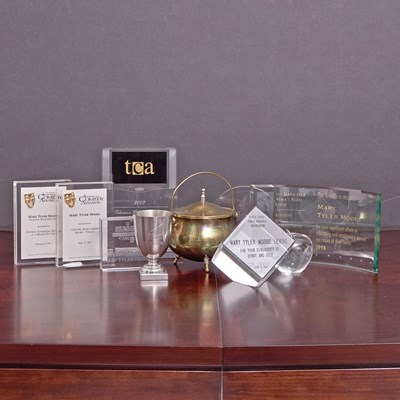 Lot 96 - Ten awards and items presented to Mary Tyler Moore
