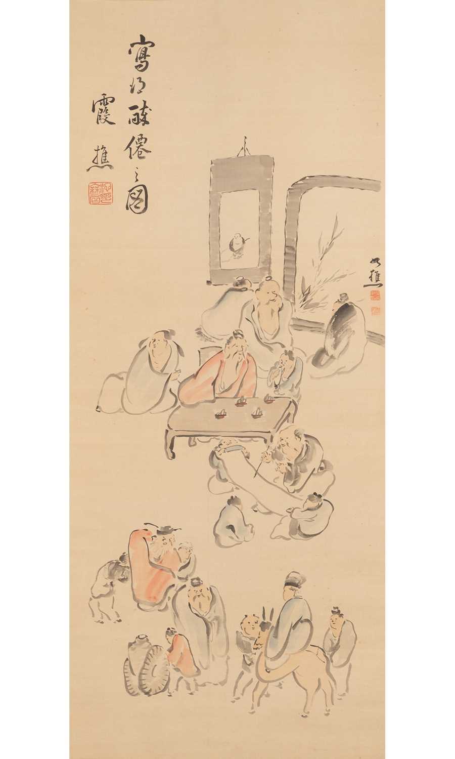 Lot 128 - Japanese School Painting
