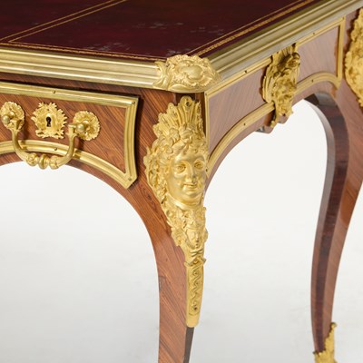 Lot 141 - Régence Style Gilt-Bronze Mounted Kingwood Bureau Plat by Sormani