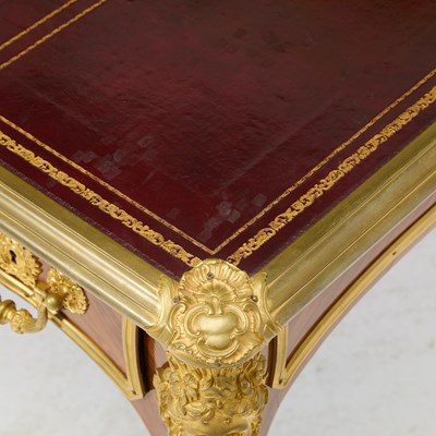 Lot 141 - Régence Style Gilt-Bronze Mounted Kingwood Bureau Plat by Sormani