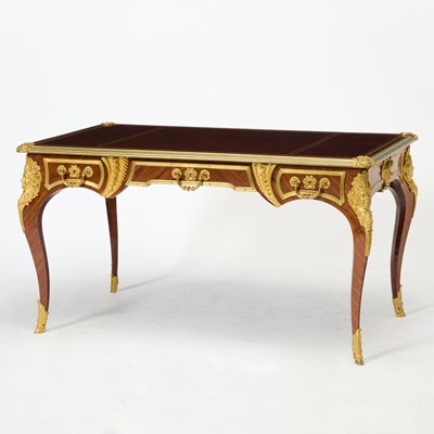 Lot 141 - Régence Style Gilt-Bronze Mounted Kingwood Bureau Plat by Sormani