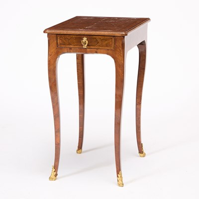 Lot 63 - Louis XV East French Fruitwood, Elm and Parquetry Table à Écrire