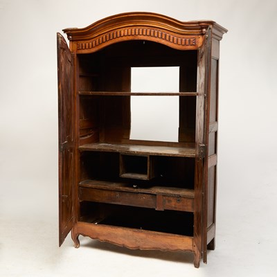 Lot 173 - Louis XV Fruitwood and Chestnut Armoire