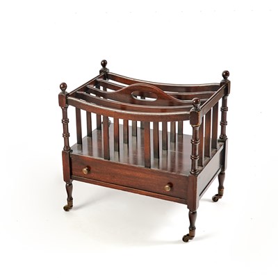 Lot 147 - George III Style Mahogany Canterbury