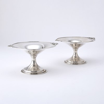 Lot 3063 - Pair of S. Kirk & Son Sterling Silver Low Compotes