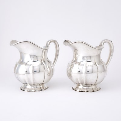 Lot 294 - Pair of American Sterling Silver Water Pitchers