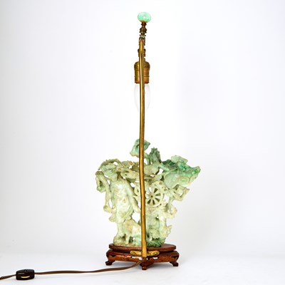 Lot 53 - A Chinese Jadeite Carving of Hehe Erxian