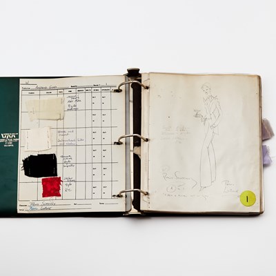 Lot 546 - Costume bible for Tony Walton's Anything Goes, 1987