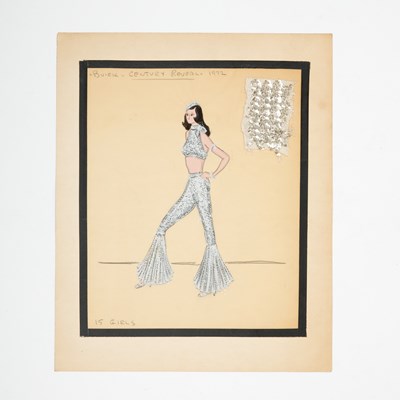 Lot 619 - Ten kitsch costume designs from the early 1970s by Alvin Colt