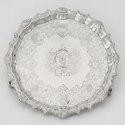 Lot 101 - George II Sterling Silver Salver