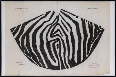 Lot 556 - Costume designs for Norma Desmond's kimono in a production of 'Sunset Boulevard'